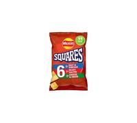 Walkers Squares Variety Multipack Snacks Crisps 6x22g