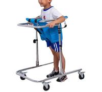 Walkers/Standing Walking Aid, Adjustable Height Children's Wheeled Walker for Cerebral Palsy Kids, Upright Walker Rehabilitation Trainer Frame, Suitable for Height 31"- 47"