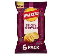 Walkers Sticky Teriyaki Flavour Sharing Crisps Multipack 6x25g