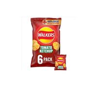 Walkers Tomato Ketchup Crisps 25g x 6 per pack