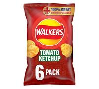 Walkers Tomato Ketchup Multipack Crisps 6x25g