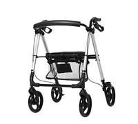 Walkers,Tor for Seniors Lightweight Aluminum Adjustable Rolling Walker with Seat for Elderly Adult Walking Stabilizer with Four Wheels