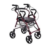Walkers, Tor Walker Adjustable Rolling Walker Walking Frame with Seat for Elderly Disabled, Limited Mobility Patients, Walking Stabilizer with Four Wheels