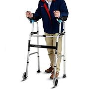Walkers,tor Walker with Seat& Forearm Support Heavy Duty, for Adults/6 Foot Tall Man/Seniors, Medical Portable Folding Upright Walker (Style : 2wheels+seat) (2 Wheels)