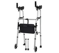 Walkers,tor Walker with Seat& Forearm Support Heavy Duty, for Adults/6 Foot Tall Man/Seniors, Medical Portable Folding Upright Walker (Style : 2wheels+seat) (2wheels+seat)