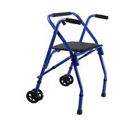 Walkers，tor Walker with Seat, Walker, can be Folded, Portable and Portable Trolley, Travel Shopping cart, Aluminum Alloy, Maximum Load Capacity 210 pounds