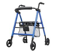 Walkers，tor with Seat Folding, Lightweight for Seniors with Seat, 4 Wheel with Seat Bag Transport Chair Walker Multi Use Walking Stick Elderly Disabled tor Walker Double The Comfort