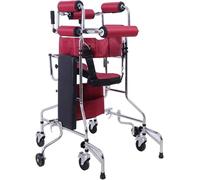 Walkers,Walker for Elderly 6-Wheeled Adult Walking e W/Seat Medical Hemiplegia Rehabilitation Skid Stand Folding Height Adjustable Standing Walking Aid for Seniors Disabled Mobility Ai