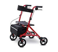 Walkers，Walker with Seat for Elderly,tor Walker with Seat, 4 Wheels Portable Walking Aids Foldable, with Removable Rage Bag for Elderly, Seniors Adults Full of