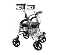 Walkers,Walking Stick, Four Wheel Tor Walker with Seat for Seniors Made of Compact Folding Lightweight Aluminum Includes Seat and Shopping Basket Beautiful Scenery