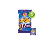 Walkers Wotsits Cheese 12 Pack Snacks 24 x 16g - Pack of 4