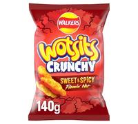 Walkers Wotsits Crunchy Sweet & Spicy Sharing Snacks Crisps 140g