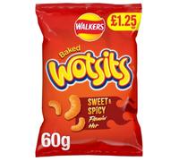 Walkers Wotsits Flamin' Hot Crisps 18 x 60g Bags - Fun Cheesy Snack