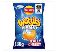 Walkers Wotsits Giants Really Cheesy Snacks 130g x Case of 9