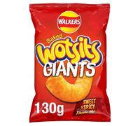 Walkers Wotsits Giants Sweet & Spicy Snacks Crisps 130g