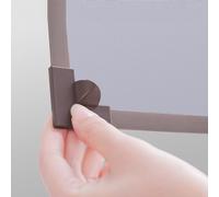 Walkervo Anti-Insect Bug Mosquito Magnetic Window Curtain Net Mesh Screen Adjustable DIY Magnetic Window Screen Mesh Replacement Kit Window Mosquito Net Fine Mesh to Keep Bugs Out, 31x39in,Brown