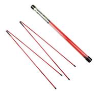 Walkervo Golf Alignment Sticks Collapsible Golf Practice Rods 48 Inches Golf Training Aid for Aiming,Putting,Golf Training Sticks with Clear Tube Case,Red