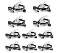 Walkie Talkie Earpiece with Mic for BaoFeng Radio Retevis Headset for Baofeng UV-5R BF-888S Arcshell Retevis H-777 RT21 RT22 Kenwood 2 Way Radio by LUITON (10 Pack)