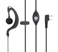 Walkie Talkie Earpiece with PTT Mic for Kenwood TH-22A Retevis RT24 RT27 eSynic UV-5R Quansheng UV-K5 Baofeng 888S/UV-5R, 2 Pin Radio Ear piece Comfortable wear, Radio Headset for Security Bodyguard