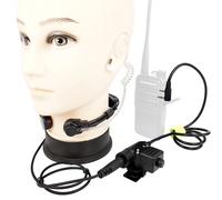 Walkie Talkie Microphone Heavy Duty U94 PTT Neck Throat Mic Earpiece Radio Nato Tactical Headset for Baofeng Kenwood HYT TYT K Tactical Throat