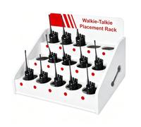 Walkie Talkie Storage Rack Holder, Desktop Radio Charging Station Organizer for Two Way Radios, Heavy Duty Charging Dock Stand for Warehouse, Construction