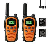 Walkie Talkies for Adults Long Range Two Way Radios (Orange + Rechargeable Battery)