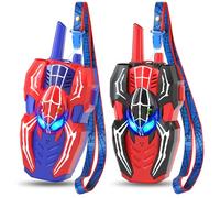 Walkie Talkies for Kids, Spider Toy for Boys, 2 Pack kids walky talkie 2 Way Radio Outdoor Toy, Camping Brithday Gift for 3-5, 3 4 5 6 7 8 Boy