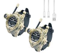 Walkie Talkies for Kids, YDI Rechargeable Children Watch Walkie Talkie Two-Way Long Range with Flashlight, Camping Hiking Cycling Outdoor Toys, Gifts for Girls and Boys, 2 Pack