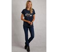 Walkies Cotton Slub T-Shirt Weird Fish Navy 22