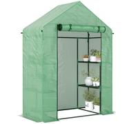 Outsunny Greenhouse for Outdoor Portable Gardening Plant Grow House Green | TJ Hughes