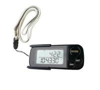 Walking 3D Pedometer with Clip and Lanyard 30 Days Memory Simple Step Counter with LCD Display Accurate Activities Fitness Tracker for Men Women Seniors Black