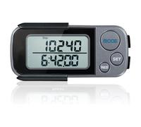 Walking 3D Pedometer with Clip and Lanyard 30 Days Memory Simple Step Counter with LCD Display Accurate Activities Fitness Tracker for Men Women Seniors Silver