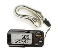 Walking 3D Pedometer with Clip and Strap, Free eBook 30 Days Memory, Accurate Step Counter, Walking Distance Miles/Km, Calorie Counter, Daily Target Monitor, Exercise Time