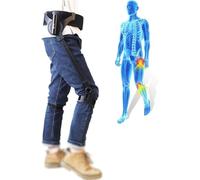 Walking aid， Bionic Body Power Walking Aid Stroke Lower Limb Rehabilitation Training Equipment for Adults and Elderly(Both Legs,L)