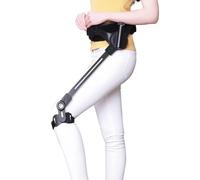 Walking Aid Carbon Fiber Bionic Body Power Walking Aids Training Leg Walking Training Mobility Walking Aid for Adults Elderly Mobility Injury Knee Leg Lift Walking Aid(Left Leg,S)