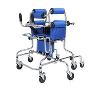 Walking aid for People with Cerebral Palsy Stand Uprightforcerebral Palsy, Height Adjustable Aluminium Rollator,Lower Limb Rehabilitation,Walking Frame with 8 Wheels