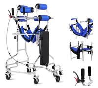 Walking aids 8-Wheel Walking Aid for Disabled, Adjustable Height Anti-Tilt, Hemiplegia Standing Frame,Male+Female Walking aids