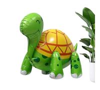 Walking Animal Balloons, Turtle Balloon, Cute 4D Inflatable Animals Foil Turtles, Smiling Sea Turtle Balloon, Cute Inflatable Animals for Animal Zoo Themed Birthday and Shower