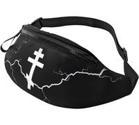 Walking Bag Christianty Orthodox Russian Cross, Bum Bag Foldable Fanny Pack Adjustable Waistpacks for Jogging Outdoors Sports
