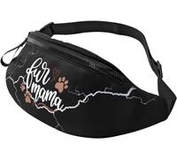 Walking Bag Fur Mama, Waistpack Fashion Chest Bag Unisex Waist Bag for Outdoors Sport Running