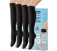 Walking Boot Socks, 2Pairs Walking Boot Socks Liner Compatible with Orthopedic Boot Medical Boot Sock for Men and Women Fracture Walking Boot Sock, Black