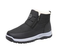 walking boots mens waterproof Winter Shoes Men's Boots Fleece Lined Thickened Old Cloth Shoes Men's Cotton Non Middle And Elderly Men Shoe Dad's Shoe Bog Rain walking mens waterproof wellington