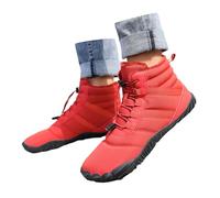 Walking Boots Size 6,Products Classification Women's Boots Product Title Couple Winter Lace-Up Boots for Men and Women - Warm Comfortable All-Season Insulated Footwear (Red, 4)