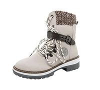 Walking Boots Womens Stylish Classic Pointed Toe Walking Booties Mid-Calf Zip-up Chunky Heel Shoes for Wedding Outside Dancing Ladies Cowboy Boots Size 3 White
