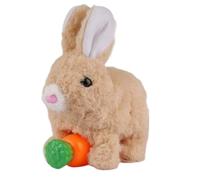 Walking Bunny Toy, Interactive Learning Rabbit Companion, Motion Play Friend for Early Development, Plush Fabric Tech Figure, Electronic Animal Playmate, Robotic Pet Bunny for Indoor Seasonal Fun