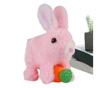 Walking Bunny Toy, Interactive Learning Rabbit Companion, Motion Play Friend for Early Development, Plush Fabric Tech Figure, Electronic Animal Playmate, Robotic Pet Bunny for Indoor Seasonal Fun
