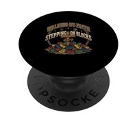 Walking By Faith Stepping On Blocks Christian Mom PopSockets Adhesive PopGrip