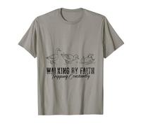 Walking by Faith Tripping Constantly Funny Christian T-Shirt