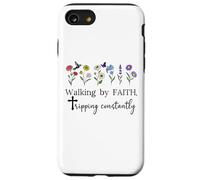 Walking By Faith Tripping Constantly Jesus Cross Christian Case for iPhone SE (2020) / 7/8