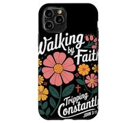 Walking By Faith Tripping Constantly John 3 16 Christian Case for iPhone 11 Pro